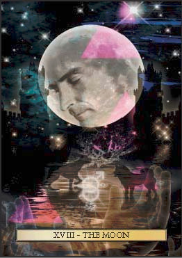 The Moon, from The Son Tarot, by Christopher Butler.