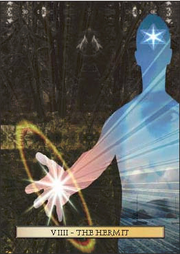 The Hermit, from The Son Tarot by Christopher Butler.