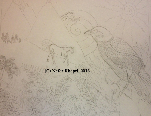 Soul Portrait for L.  Copyright Nefer Khepri, 2013.