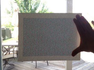 Finding the reverse of the card back & creating a border.