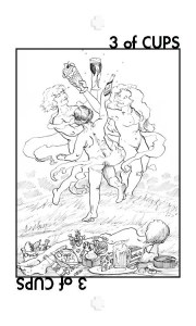Healing Tarot: 3 of Cups.