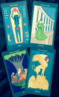 Dark Goddess Tarot: Air & Earth suits