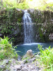 Waterfall along the Road to Hana, Maui.