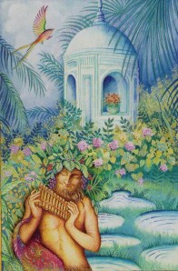 6 of Mirrors, The Chrysalis Tarot, copyright Holly Sierra & US Games Inc 2014.