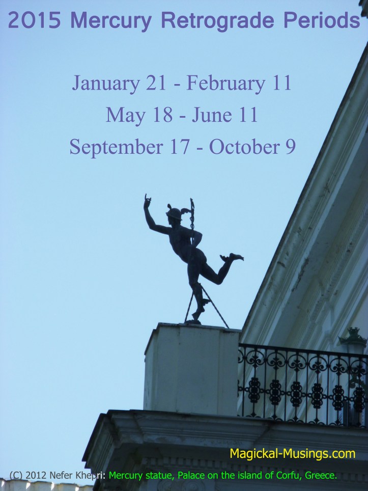 (C) Nefer Khepri, 2012. The god Mercury, Palace on the Island of Corfu, Greece.