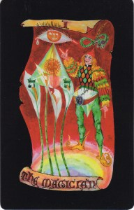 The Magician, from Kabbalistic Visions Tarot by Marco Marini & Luigi Scapini. (C) Marini, Scapini & Schiffer Books, 2014. 