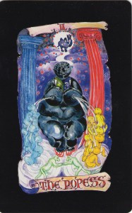 The Popess, Kabbalistic Visions Tarot by Marco Marini & Luigi Scapini. (C) Marini, Scapini & Schiffer Books, 2014. 