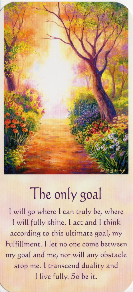 The Only Goal, from "Messages of Light." Image &Text on image (C) Mario Duguay, 2003.