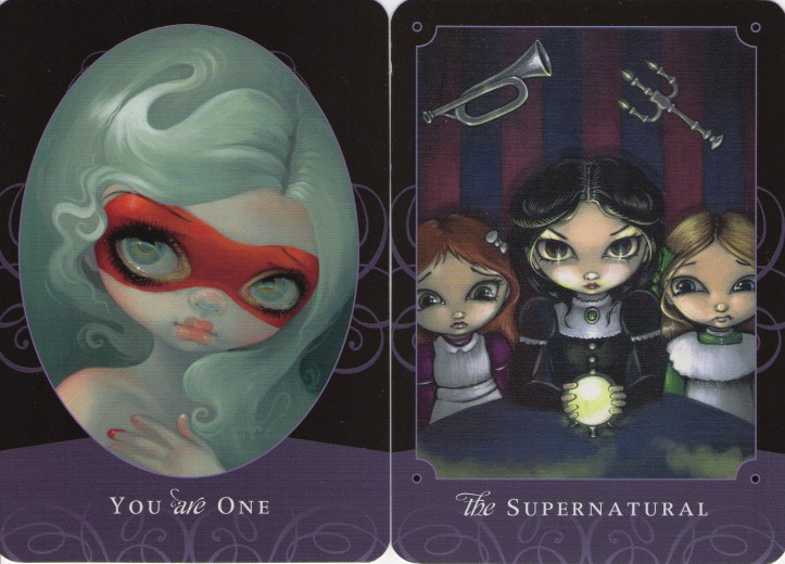 Extra Cards: You Are One & The Supernatural from The Beautiful Creatures Tarot (Schiffer Books, 2015)