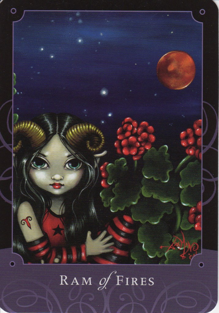 The Ram of Fires from The Beautiful Creatures Tarot (Schiffer Books 2015)
