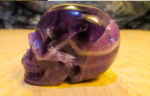 amethyst crystal skull