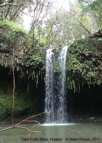 Twin Falls, Maui, Hawaii © Nefer Khepri, 2011.